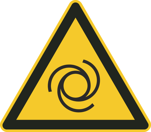 Warnzeichen Aufkleber DIN ISO 7010